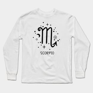 Scorpio Celestial Zodiac Sign Symbol Long Sleeve T-Shirt